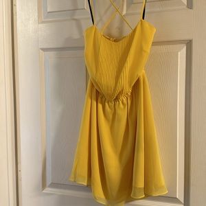Bebe Yellow Dress
